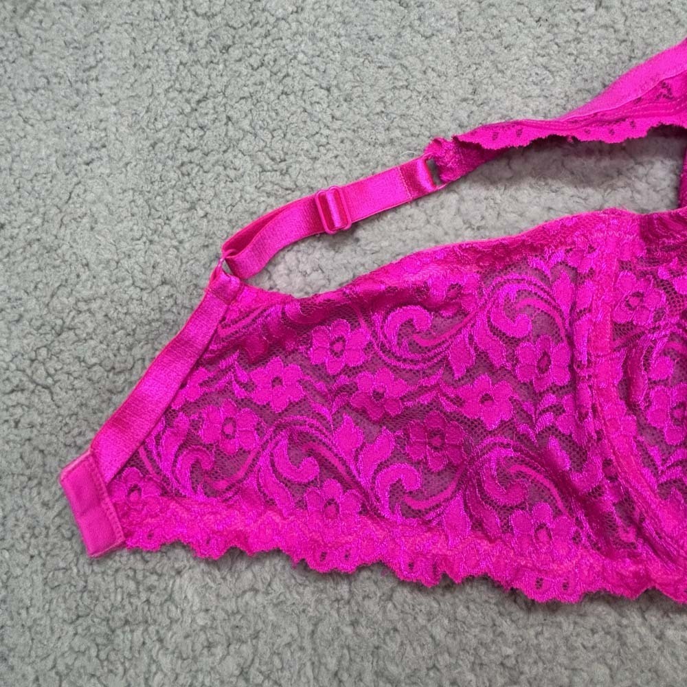 Smart & Sexy Bra 44DD T-Shirt Bra  Hot Pink Underwire Bra - Picture 3 of 9